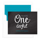 Blue One-derful Foldover Note Cards Image 3 of 4